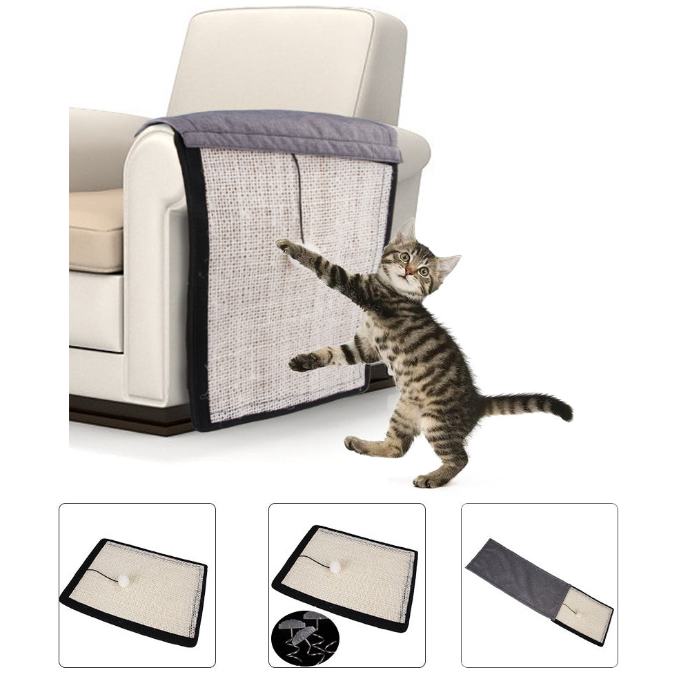 Basilio - Sisal Cat Scratching Mat - Protective Mat for Sofa & Table