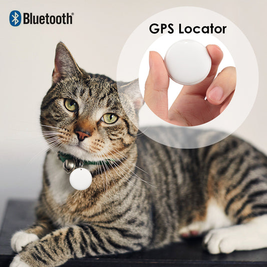 Basilio - GPS Tracker for Dogs, Cats & Children – Smart Tag Keychain with Anti-Loss Alarm